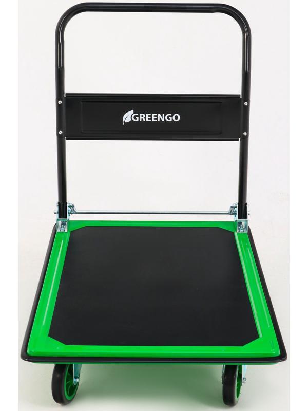 Тележка платформенная складная, для перевозки грузов, нагрузка до 300 кг, сталь, Greengo