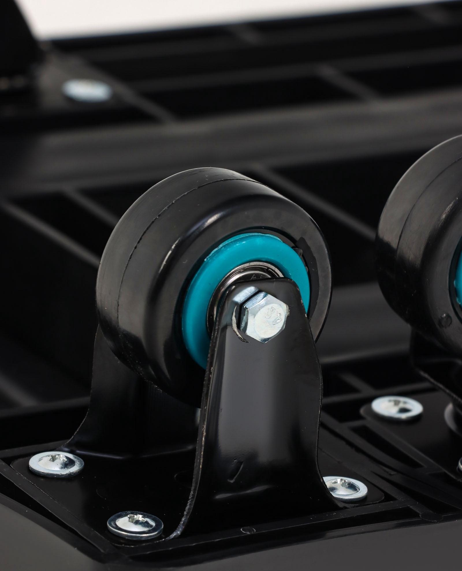 Тележка складная с раздвижной платформой, для перевозки грузов, нагрузка до 100 кг, телескопическая ручка, пластик, Greengo