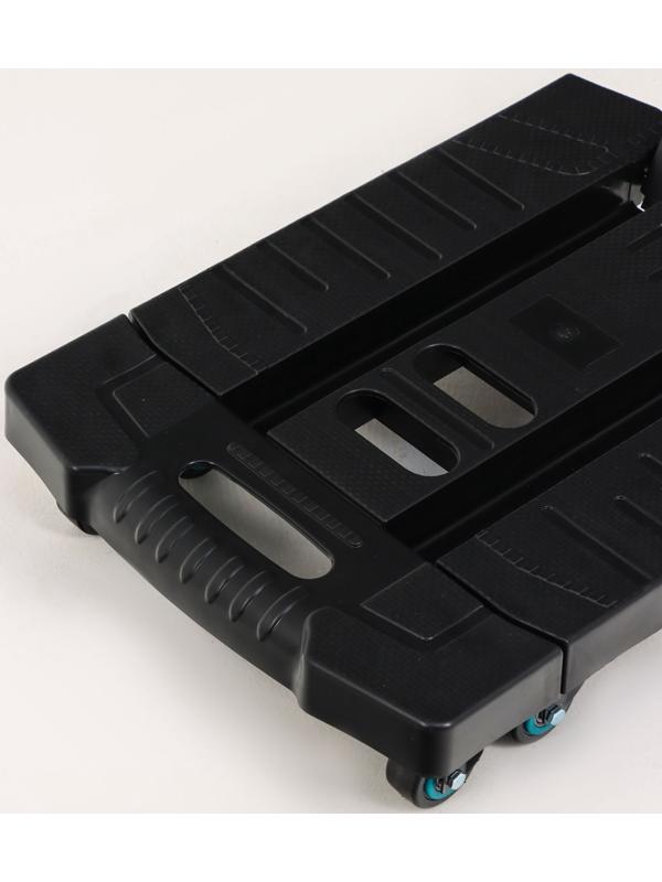 Тележка складная с раздвижной платформой, для перевозки грузов, нагрузка до 100 кг, телескопическая ручка, пластик, Greengo