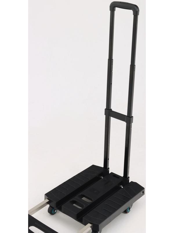 Тележка складная с раздвижной платформой, для перевозки грузов, нагрузка до 100 кг, телескопическая ручка, пластик, Greengo