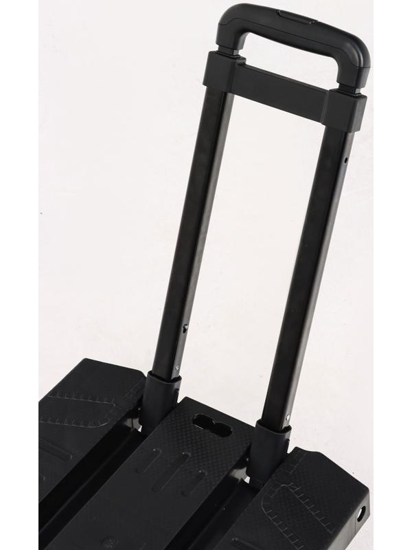 Тележка складная с раздвижной платформой, для перевозки грузов, нагрузка до 100 кг, телескопическая ручка, пластик, Greengo