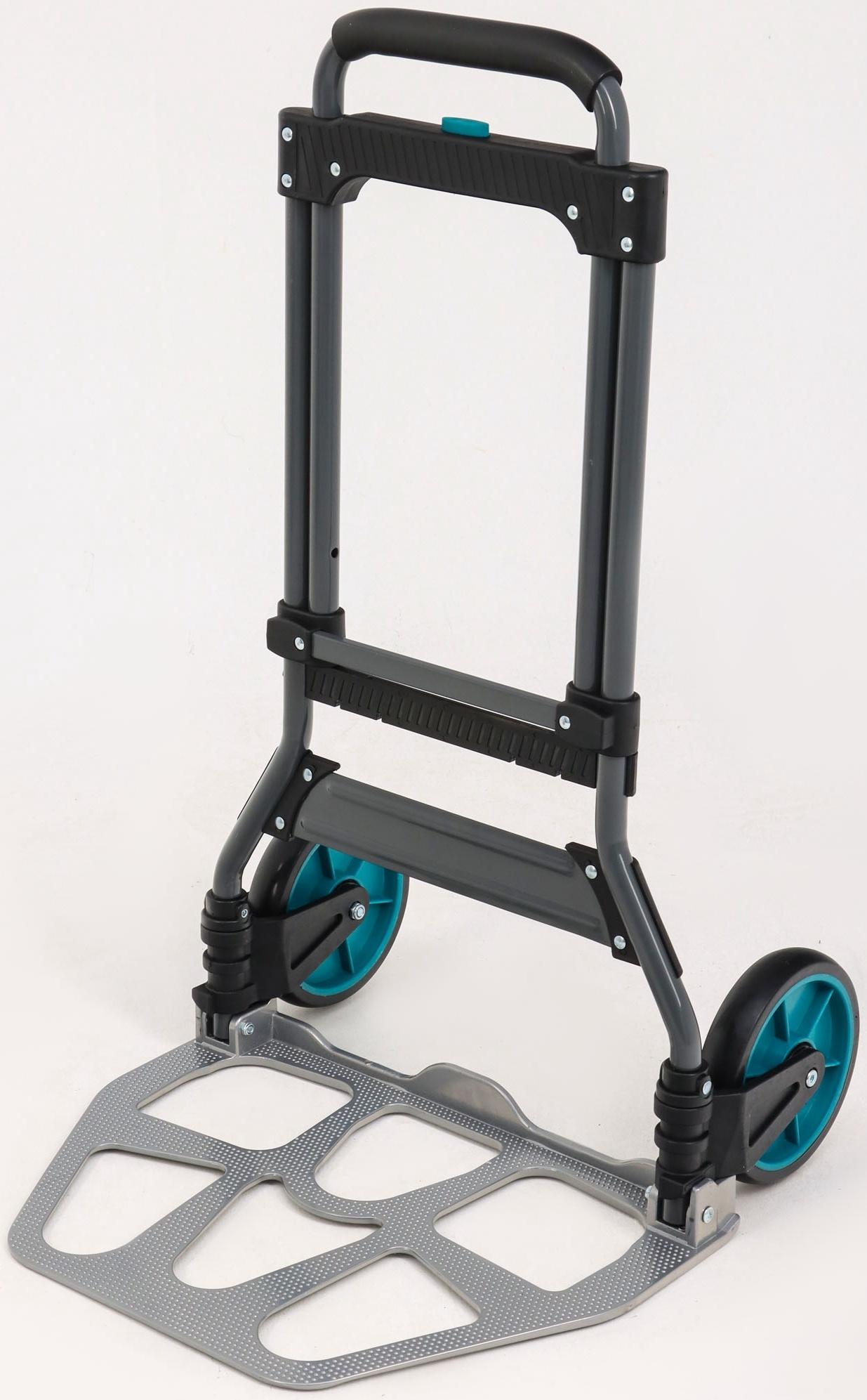 Тележка ручная хозяйственная, двухколёсная, нагрузка до 100 кг, складная, грузовая, Greengo