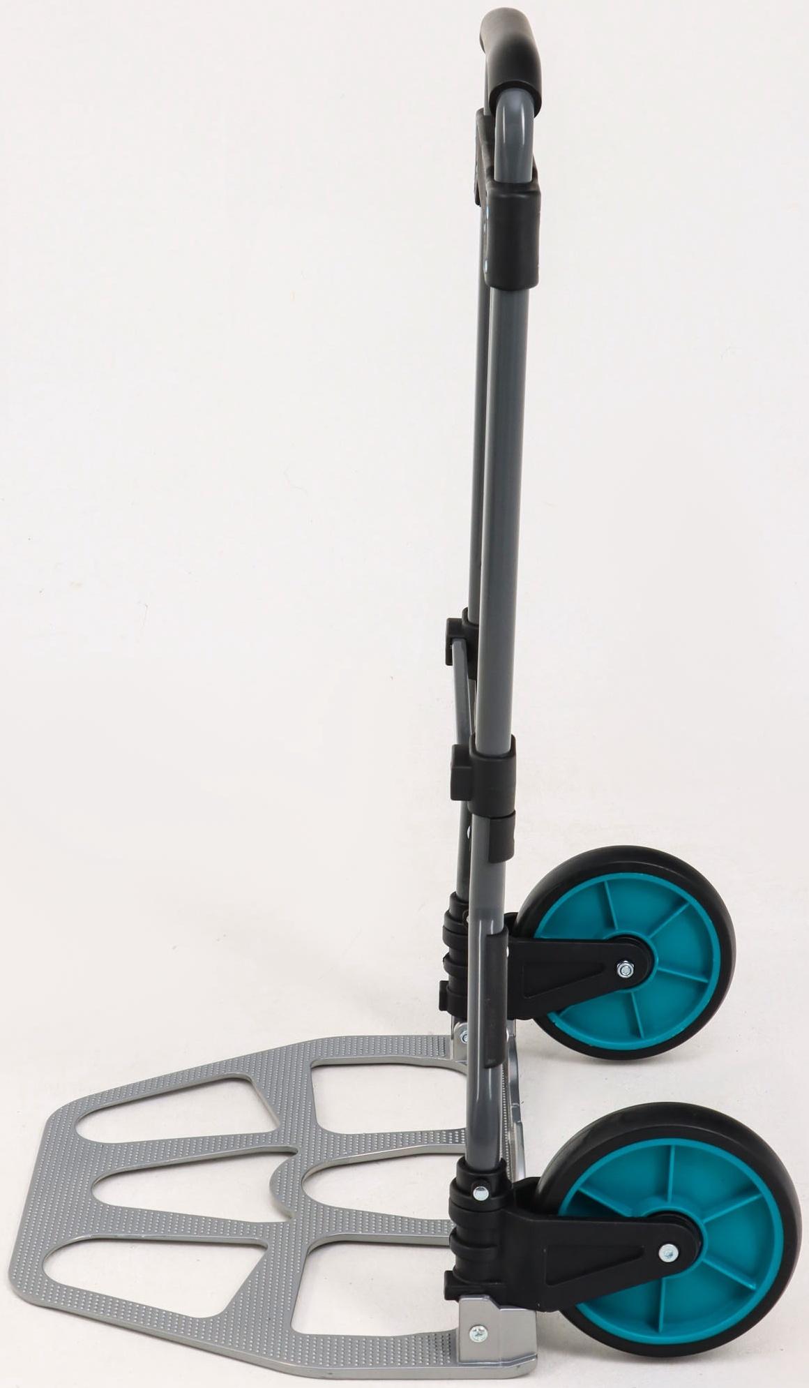 Тележка ручная хозяйственная, двухколёсная, нагрузка до 100 кг, складная, грузовая, Greengo