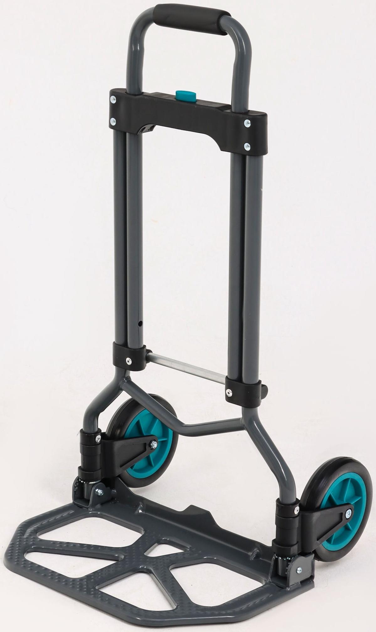 Тележка ручная хозяйственная, двухколёсная, нагрузка до 60 кг, складная, грузовая, Greengo