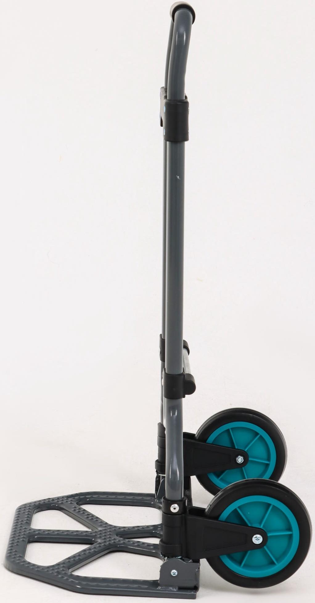 Тележка ручная хозяйственная, двухколёсная, нагрузка до 60 кг, складная, грузовая, Greengo