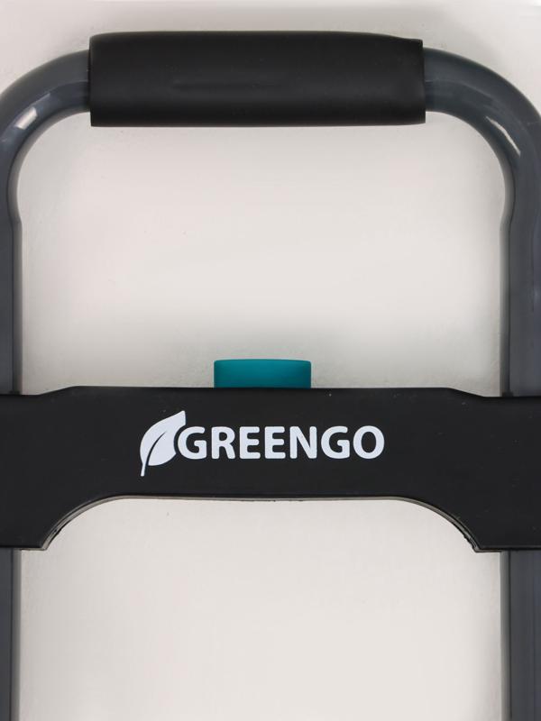 Тележка ручная хозяйственная, двухколёсная, нагрузка до 60 кг, складная, грузовая, Greengo