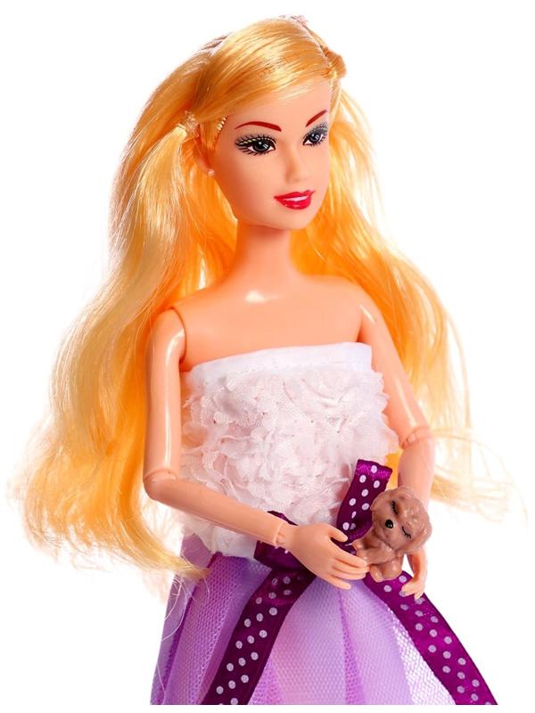 Кукла - модель шарнирная «Прогулка со щеночками», с аксессуарами