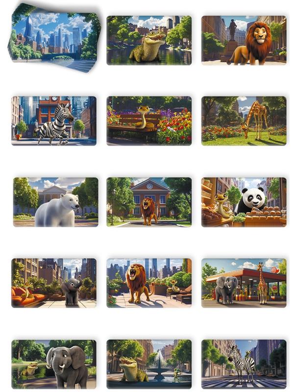 Настольная игра на счёт «Переполох в зоопарке», 49 карт, 8+