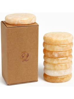 Камни для СПА 6*8 оливковый 8 шт