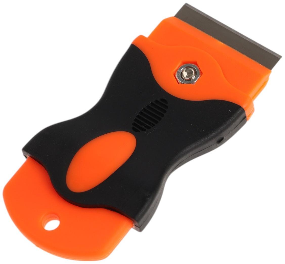 Скребок ТУНДРА, обрезиненная рукоятка, лезвие из нержавеющей стали, 40 мм