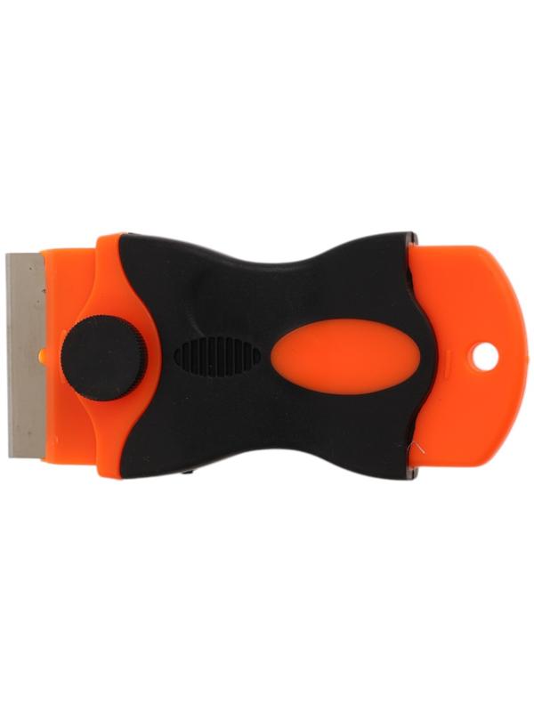 Скребок ТУНДРА, обрезиненная рукоятка, лезвие из нержавеющей стали, 40 мм