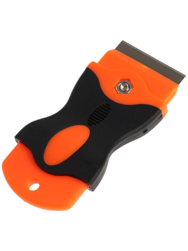 Скребок ТУНДРА, обрезиненная рукоятка, лезвие из нержавеющей стали, 40 мм