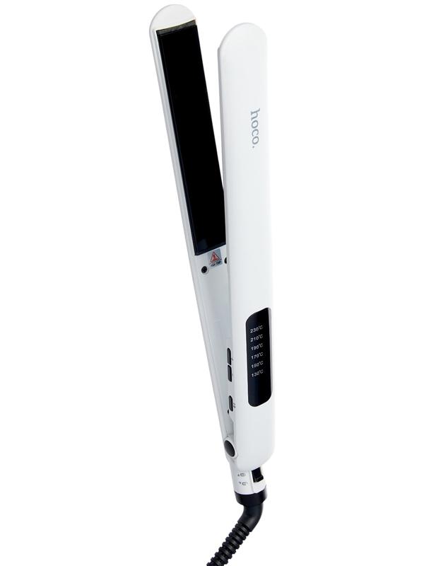 Выпрямитель для волос Hoco HP40, керамическое покрытие с турмалином, белый