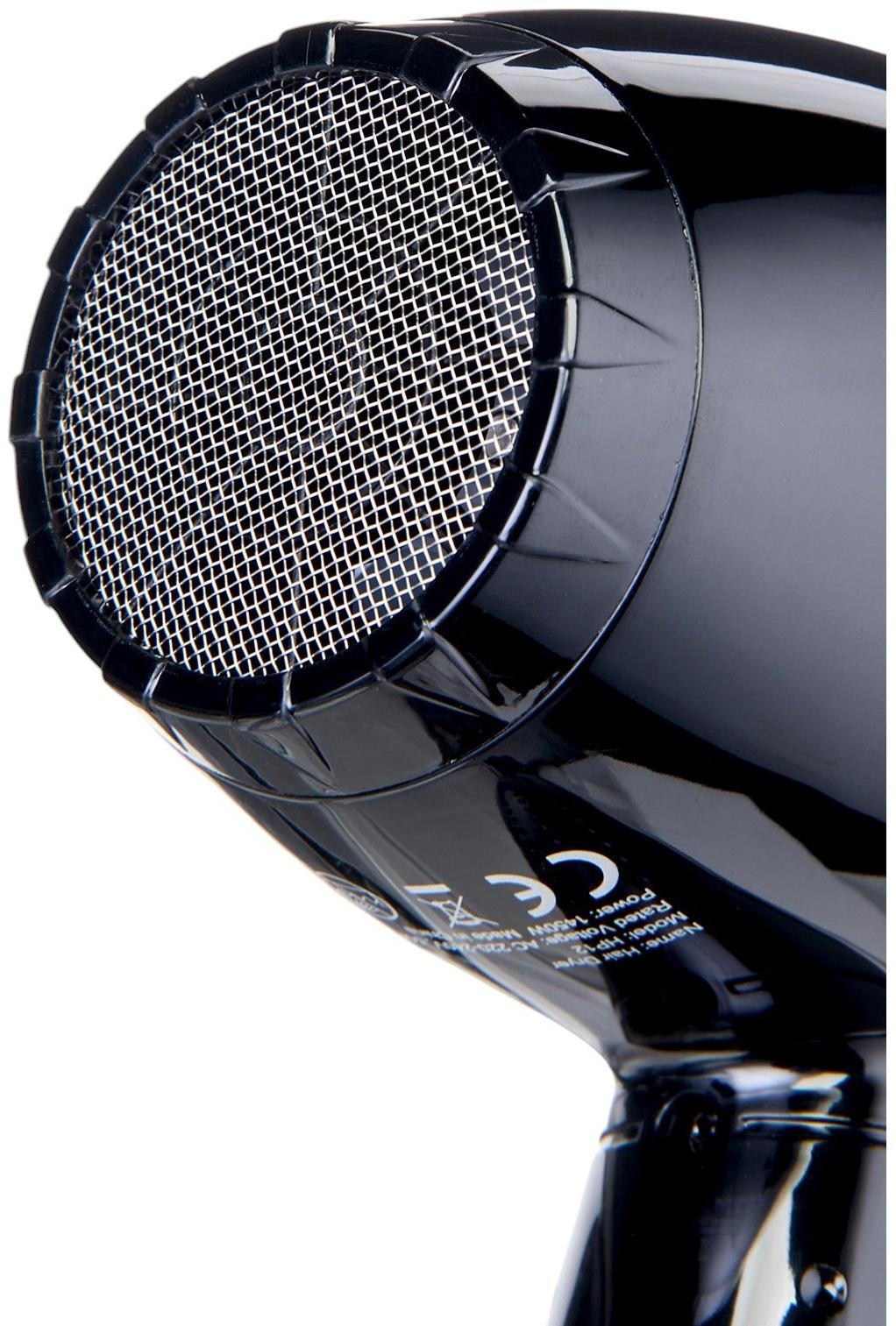 Фен для волос Hoco HP12, 6 режимов, 2 насадки, чёрный