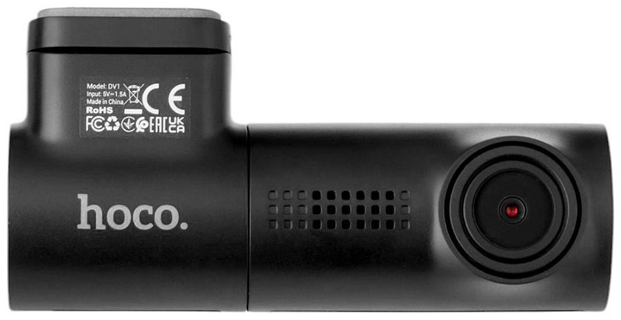 Автомобильный видеорегистратор Hoco DV1, 1080p видео, чёрный