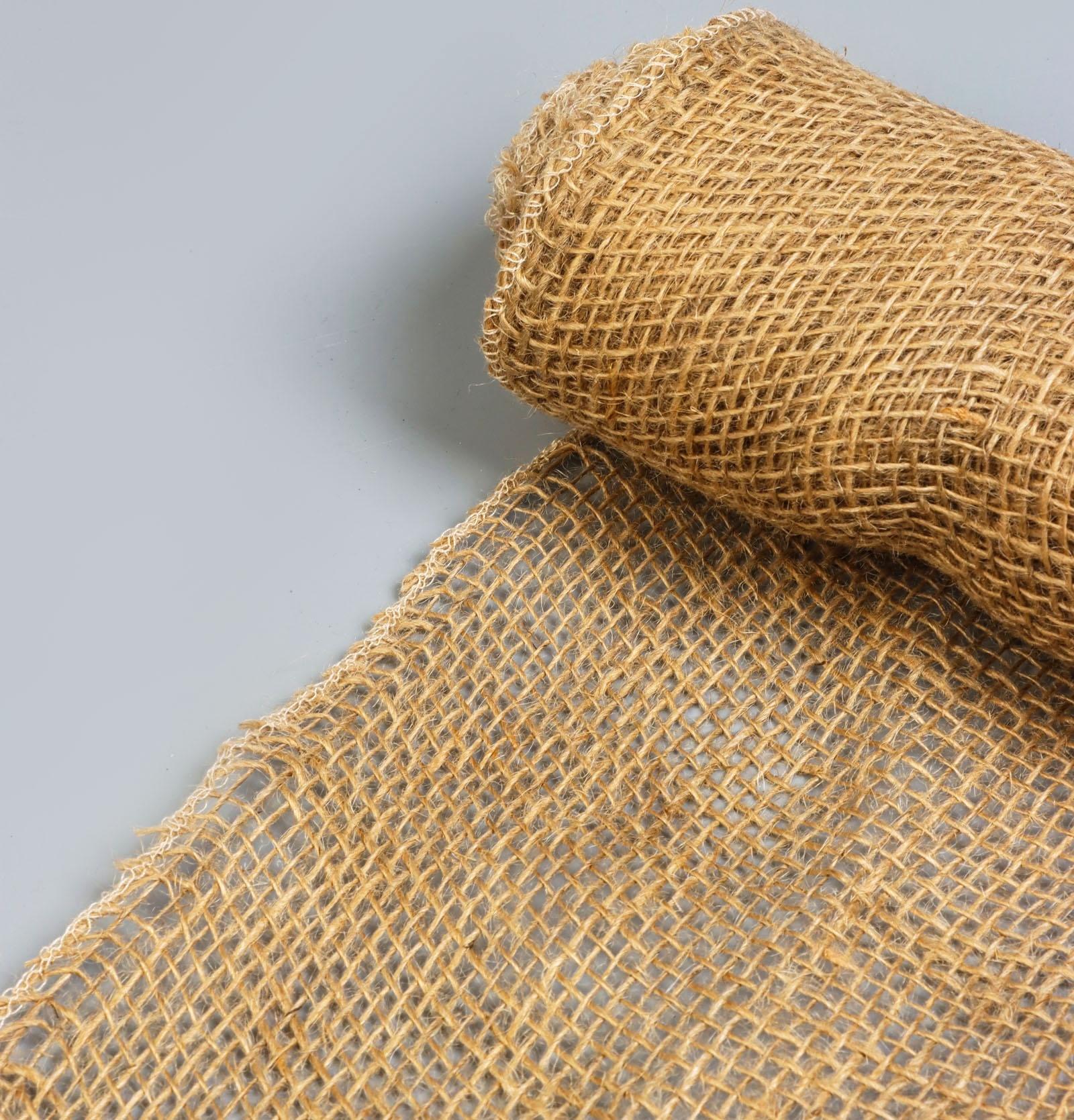 Лента из джута, 0.15×5 м, плотность 190 г/м², плетение 26×26 нитей