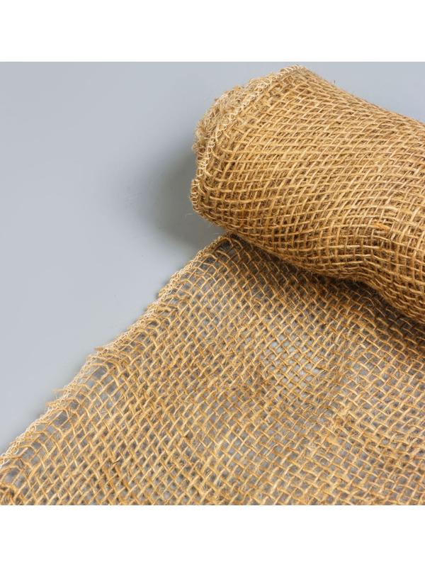 Лента из джута, 0.15×5 м, плотность 190 г/м², плетение 26×26 нитей