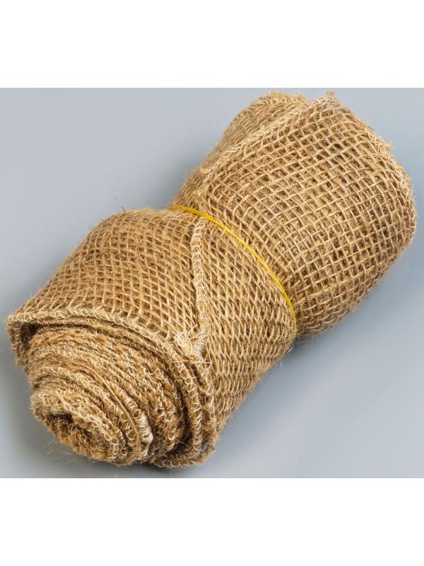 Лента из джута, 0.15×5 м, плотность 190 г/м², плетение 26×26 нитей