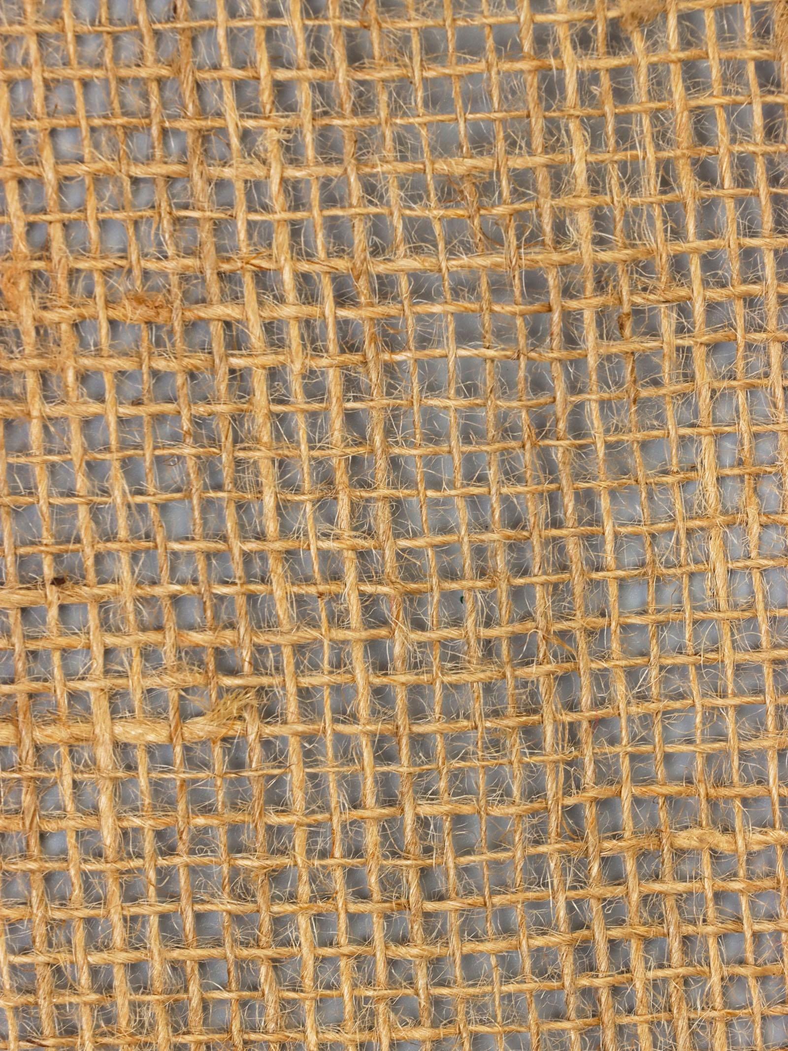 Джут натуральный, 1.1×5 м, плотность 190 г/м², плетение 26×26 нитей