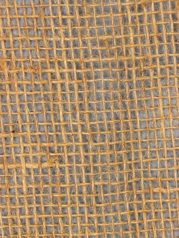 Джут натуральный, 1.1×5 м, плотность 190 г/м², плетение 26×26 нитей