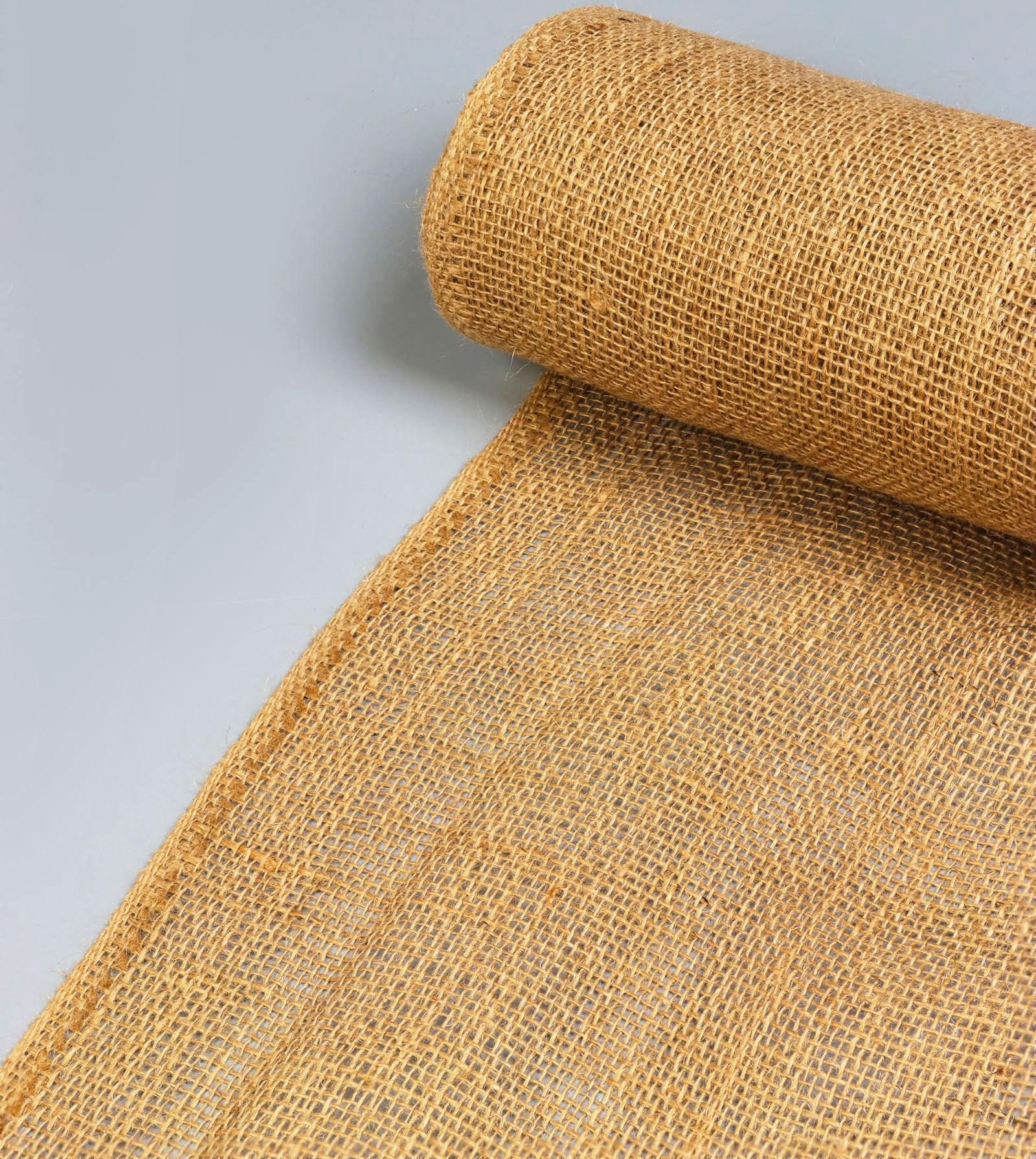 Джут натуральный, 1.1×10 м, плотность 190 г/м², плетение 26×26 нитей