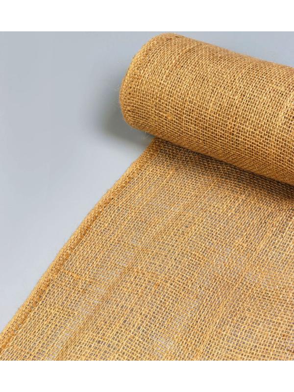 Джут натуральный, 1.1×10 м, плотность 190 г/м², плетение 26×26 нитей