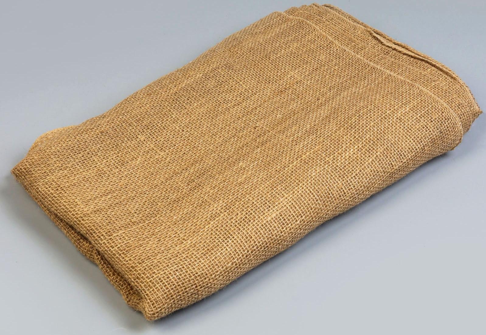 Джут натуральный, 1.1×5 м, плотность 260 г/м², плетение 35×30 нитей