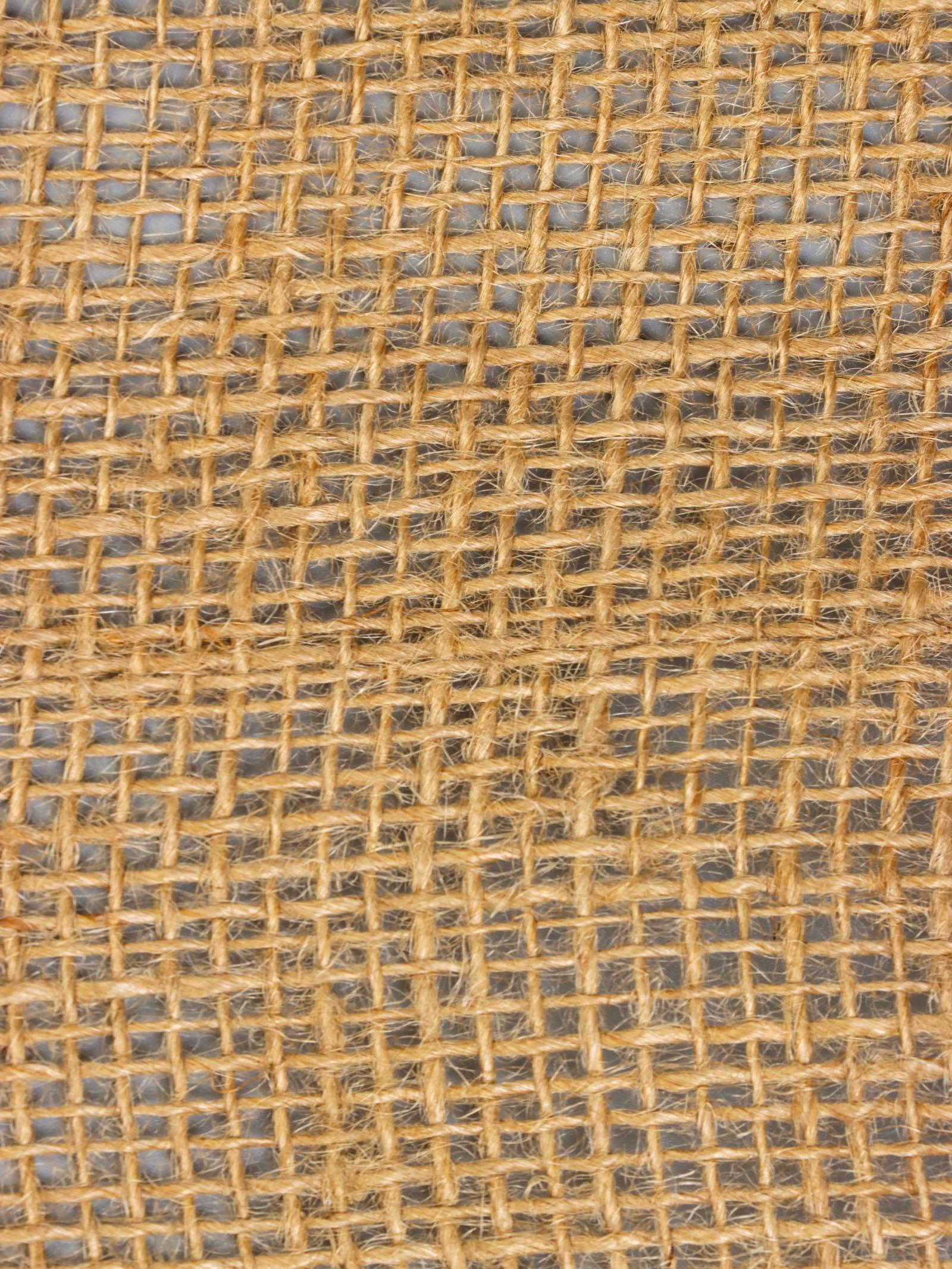 Джут натуральный, 1.1×10 м, плотность 260 г/м², плетение 35×30 нитей