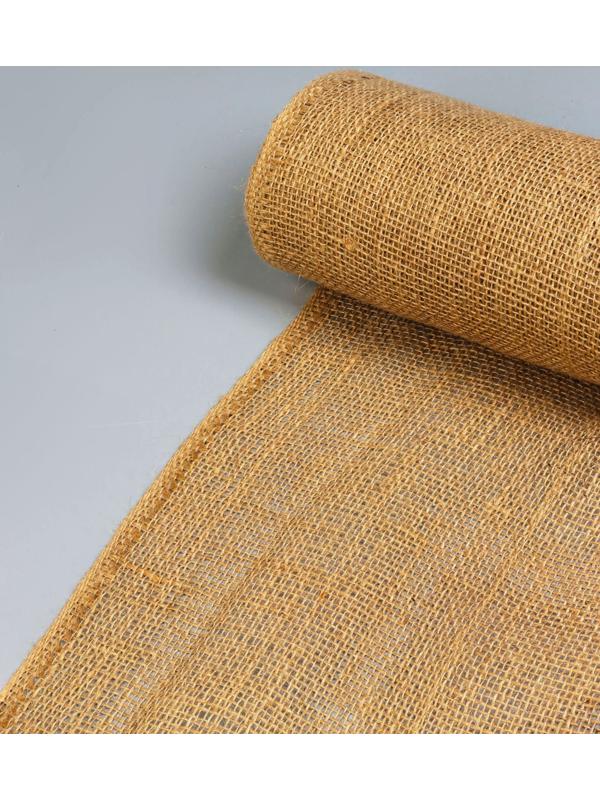 Джут натуральный, 1.1×10 м, плотность 260 г/м², плетение 35×30 нитей