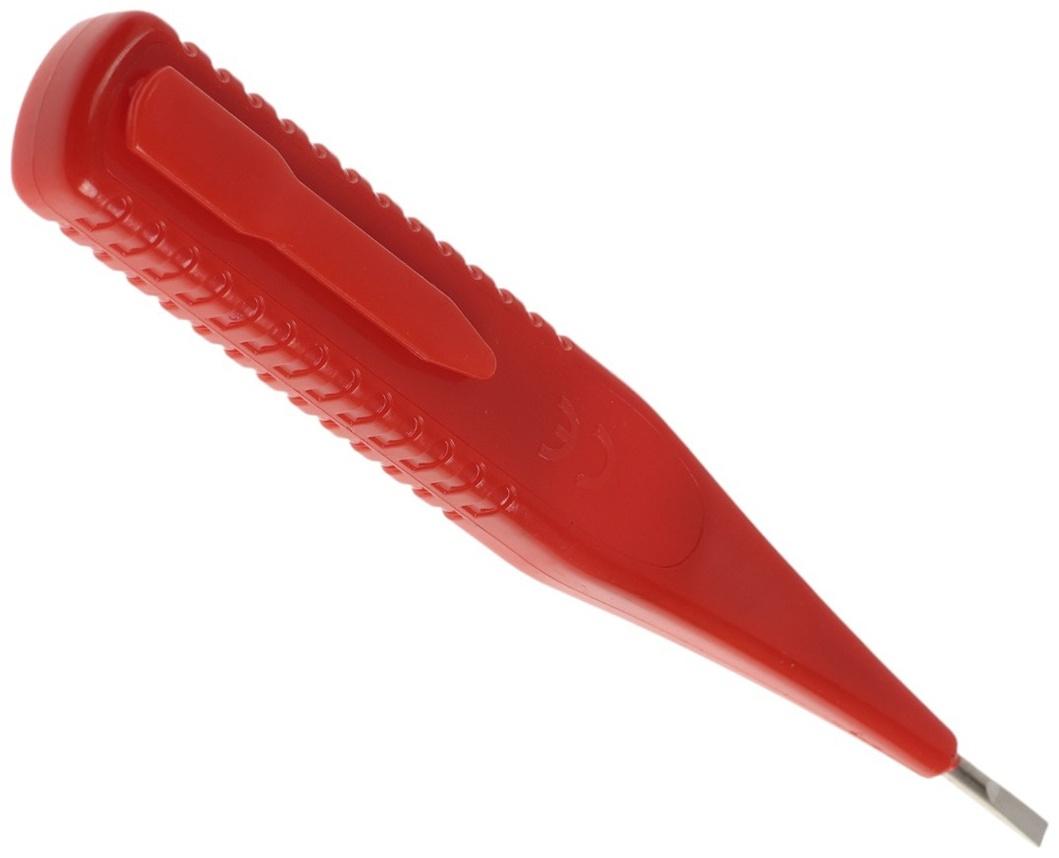 Отвертка индикаторная ТУНДРА, жидкокристаллический дисплей, световая индикация, 12 - 220 В