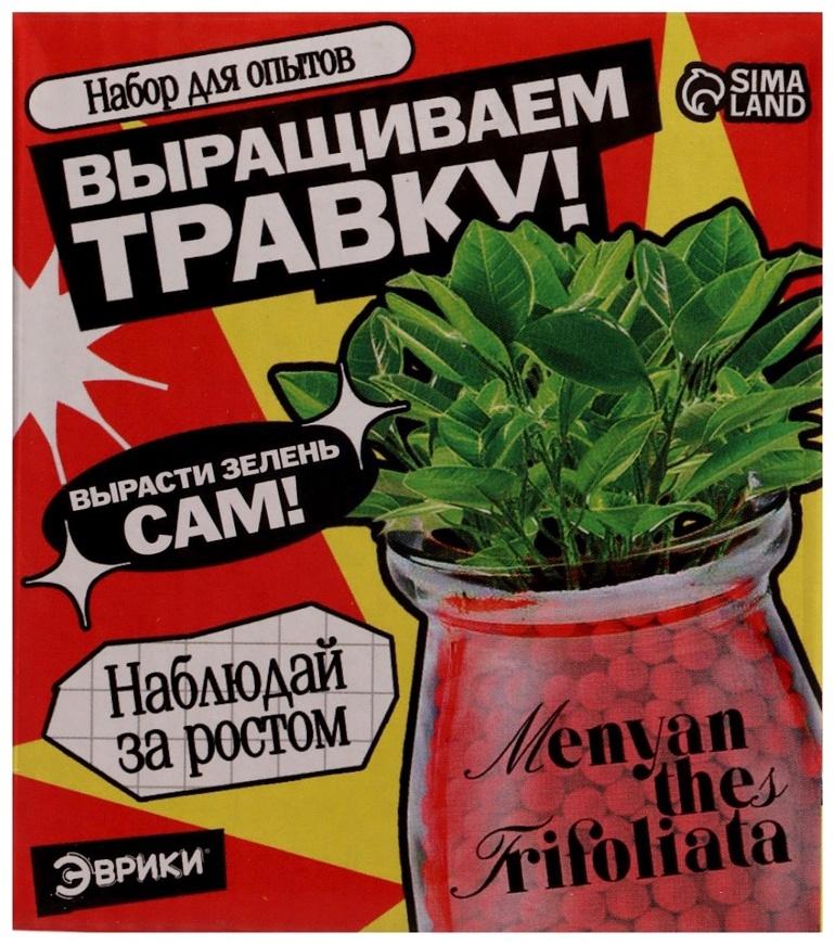 Набор для опытов «Выращиваем травку» своими руками, красный