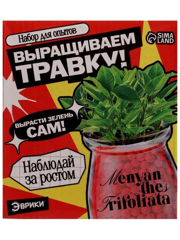 Набор для опытов «Выращиваем травку» своими руками, красный