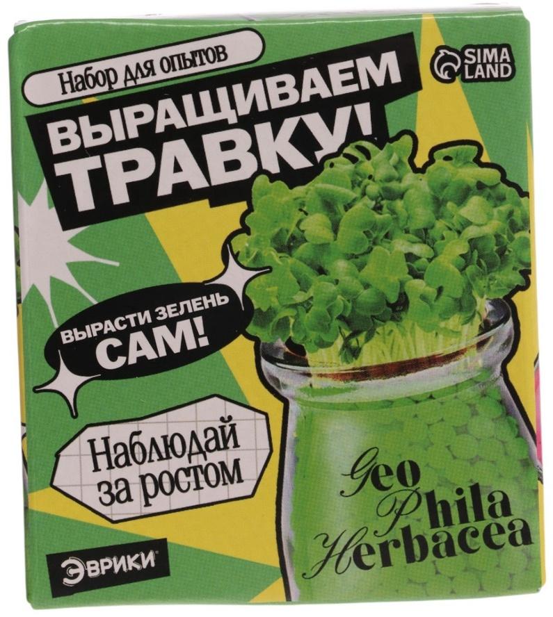Набор для опытов «Выращиваем травку», своими руками, зеленый