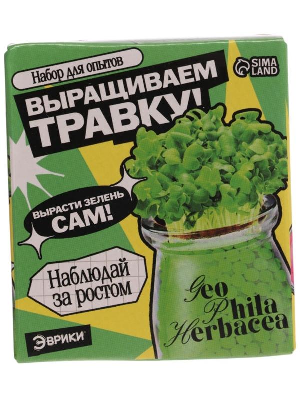 Набор для опытов «Выращиваем травку», своими руками, зеленый