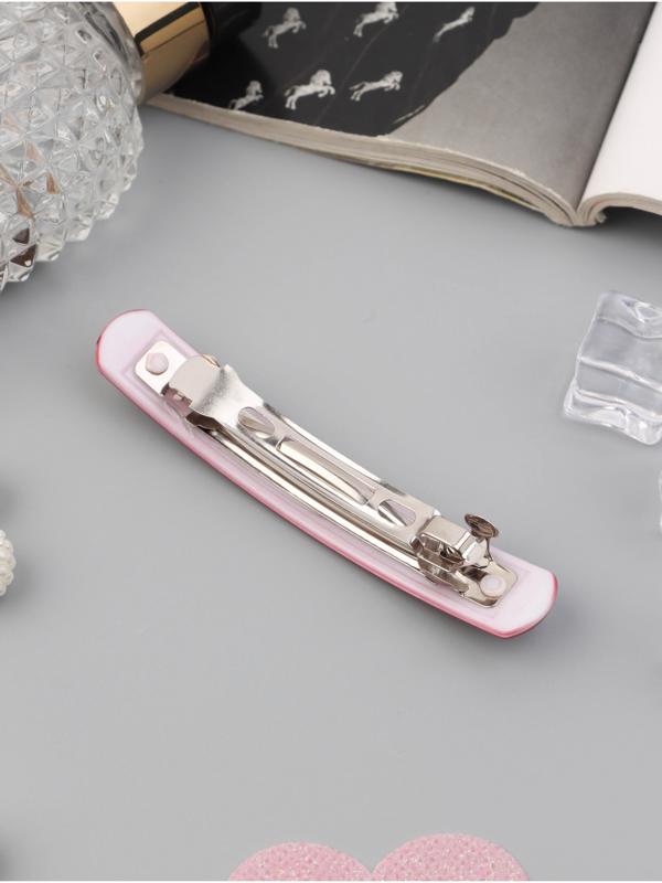 Набор для волос QF «Лилит», 10 резинок 6.5 см, заколка-автомат 9 см, чёрный, бордовый