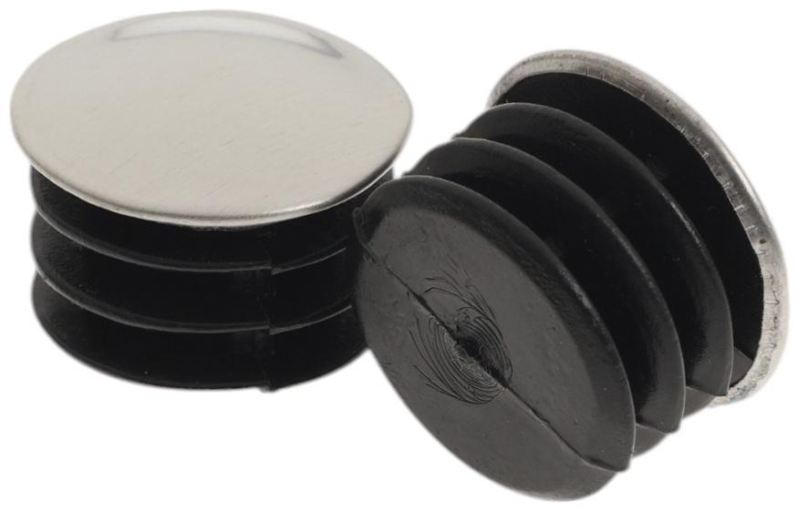 Заглушка для трубы, ТУНДРА, хром, d=25 мм