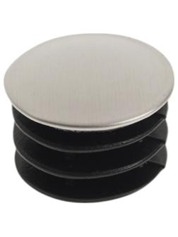 Заглушка для трубы, ТУНДРА, хром, d=25 мм