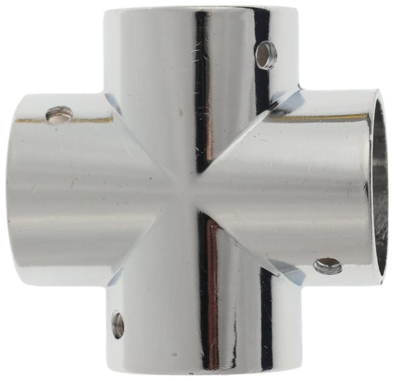 Муфта с 4-мя направлениями ТУНДРА, Х-образная, d=25 мм