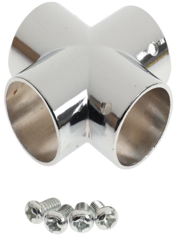 Муфта с 4-мя направлениями ТУНДРА, Х-образная, d=25 мм