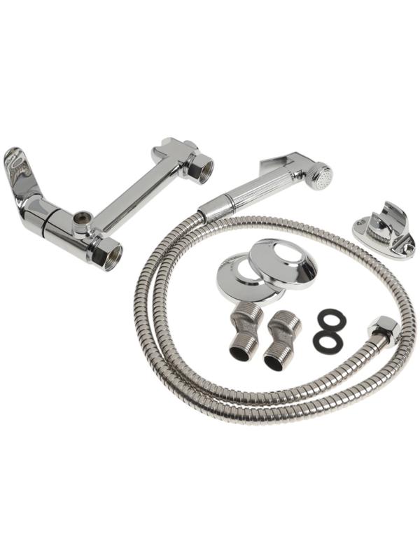 Смеситель для биде ZEIN Z4200, с гигиеническим душем, нерж. сталь, картридж 35 мм, хром