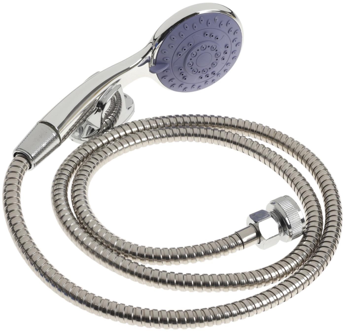 Смеситель для душа ZEIN Z4196, однорычажный, шланг 150 см, лейка 5 режимов, хром