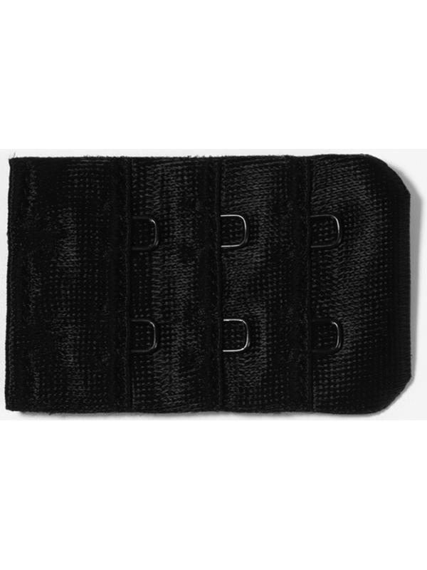 Застёжка-удлинитель для бюстгальтера, 3 ряда 2 крючка, 3.2×5 см, набор 3 шт.