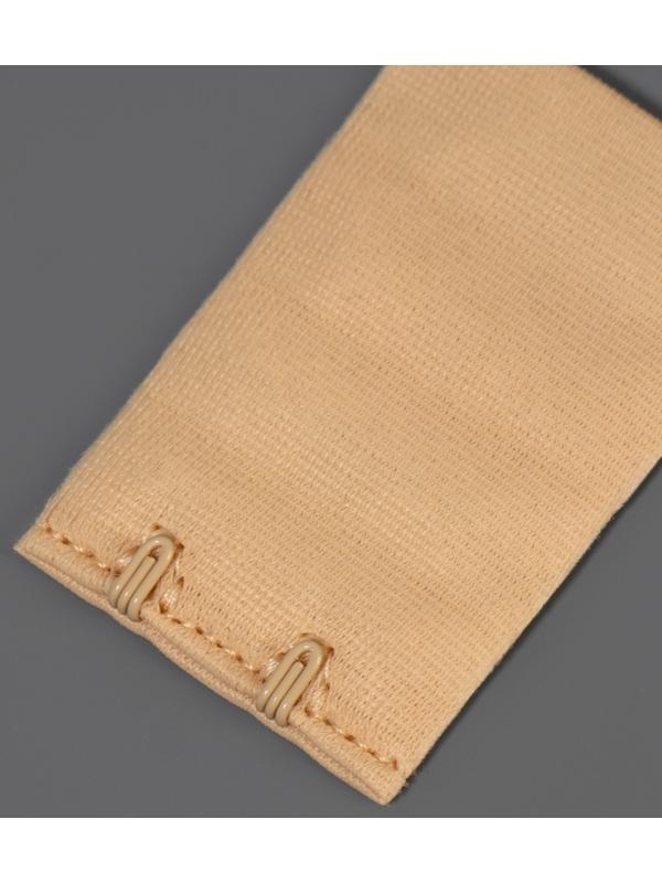 Застёжка-удлинитель для бюстгальтера, 3 ряда 2 крючка, 3.2×5 см, набор 3 шт.