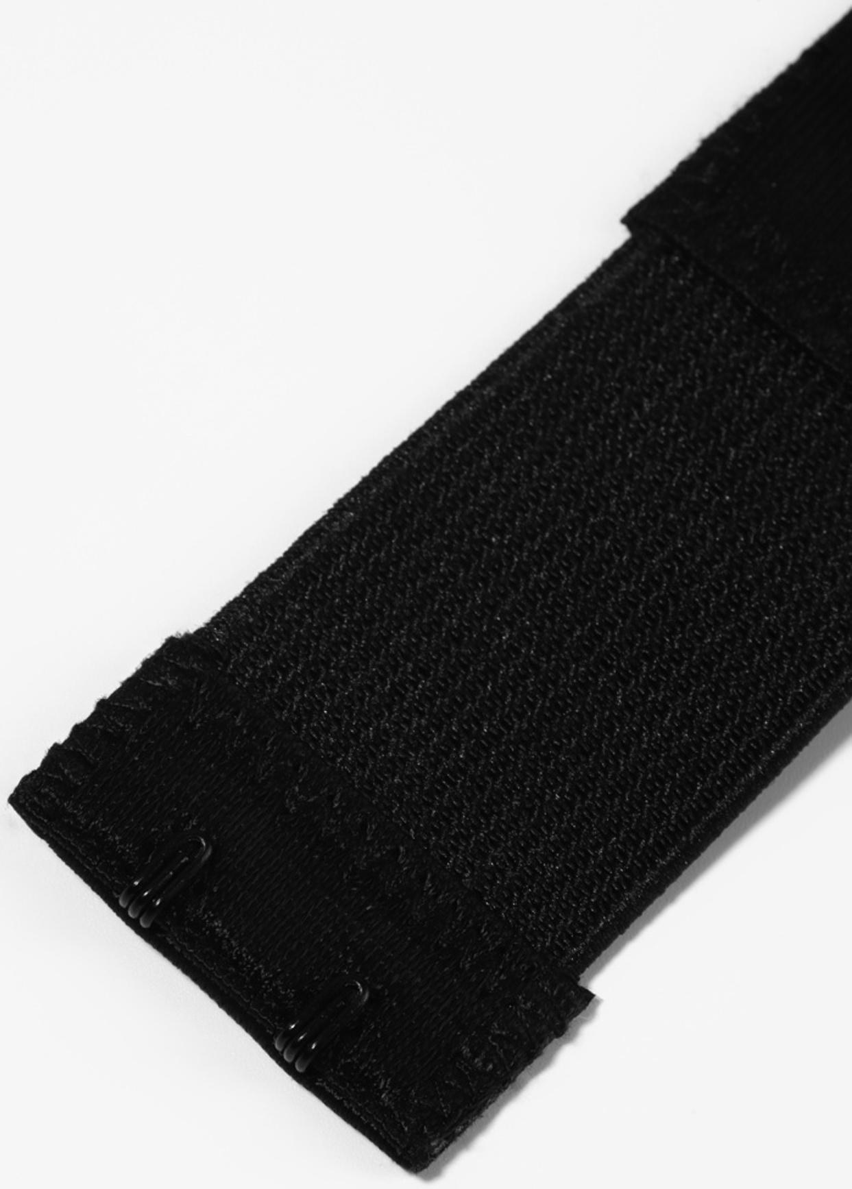 Застёжка-удлинитель для бюстгальтера, 3 ряда 2 крючка, с резинкой, 10.5×3.2 см, набор 3 шт.