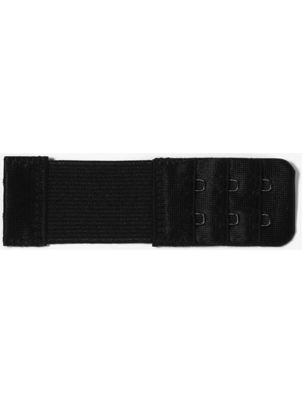 Застёжка-удлинитель для бюстгальтера, 3 ряда 2 крючка, с резинкой, 10.5×3.2 см, набор 3 шт.