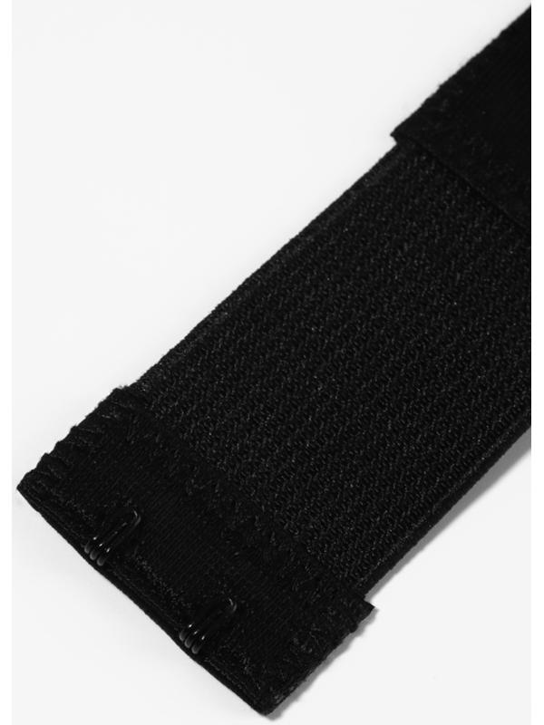 Застёжка-удлинитель для бюстгальтера, 3 ряда 2 крючка, с резинкой, 10.5×3.2 см, набор 3 шт.