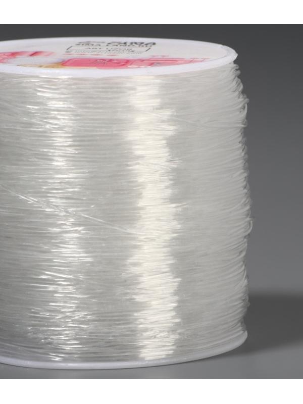 Нить для плетения, эластичная, 100±1 м, d=0.8 мм, прозрачная