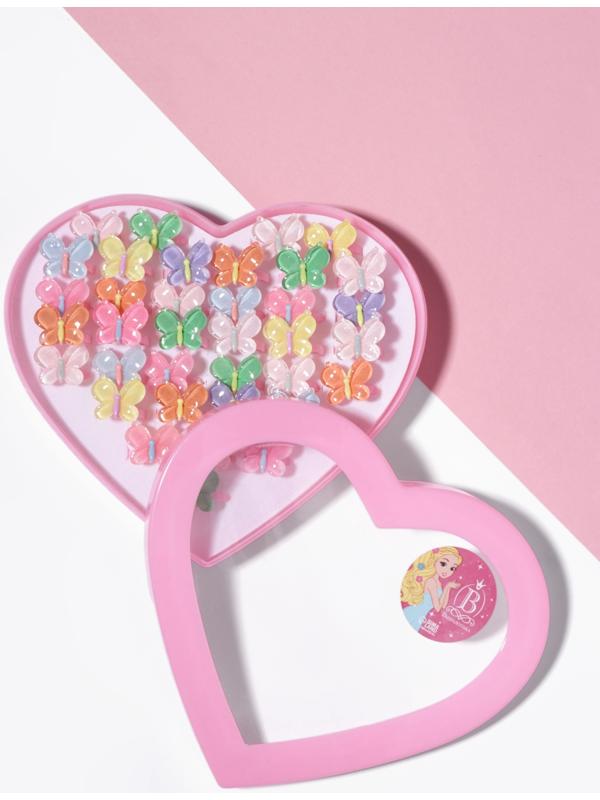 Кольцо детское Выбражулька «Бабочка», нежность, безразмерное, МИКС