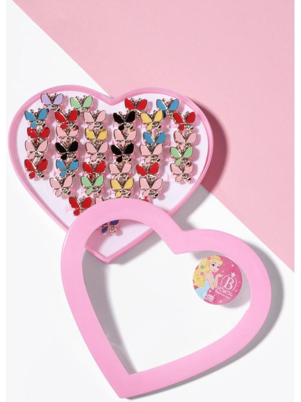 Кольцо детское Выбражулька «Бабочка», эмаль, безразмерное, цвет МИКС