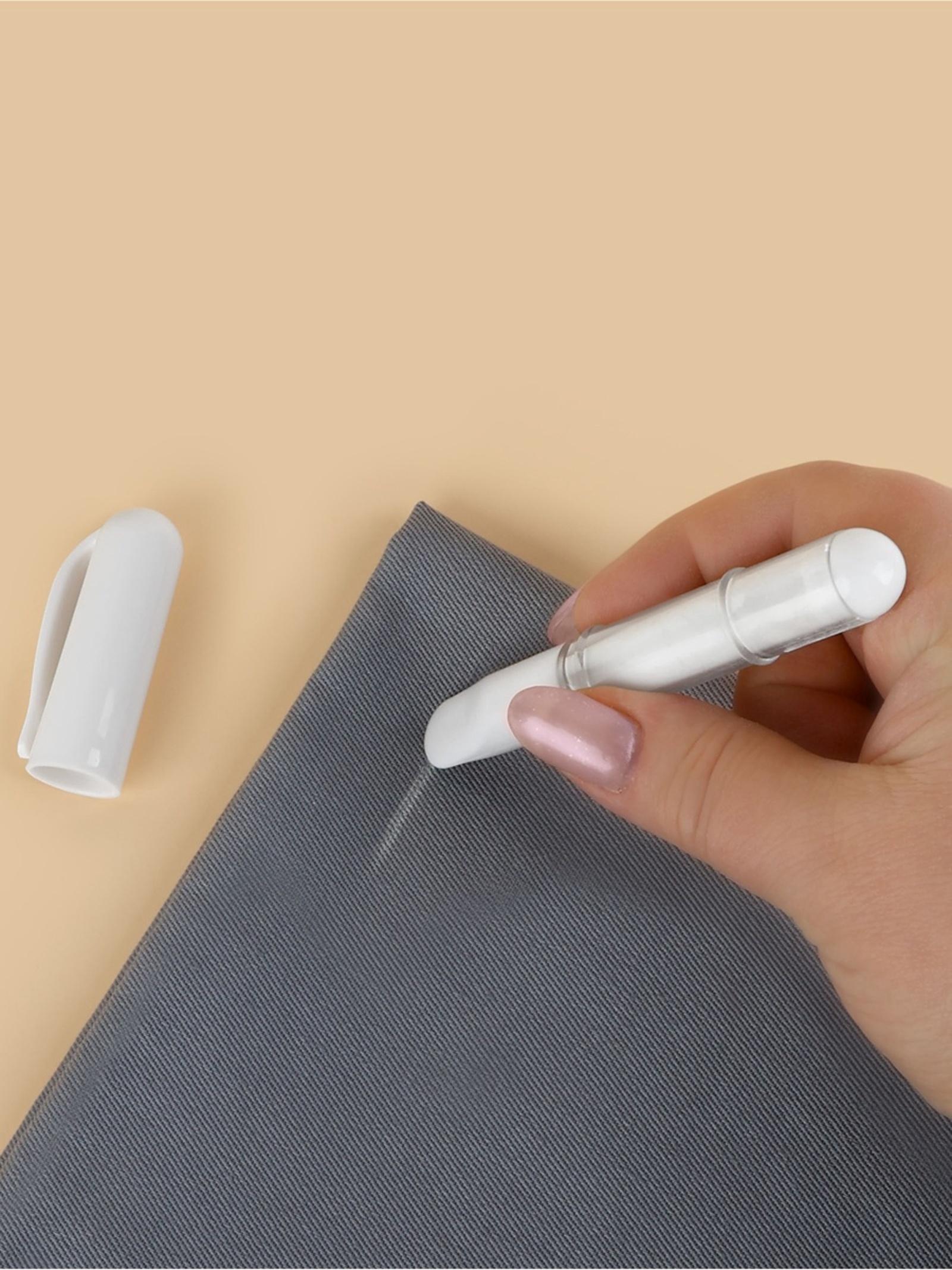 Мел карандаш для ткани, с пудрой, 10.5×2 см, белый